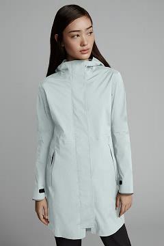 Chamarras Canada Goose Mujer Mexico - Salida Chubasquero Black Label Verdes Claro TG6017852